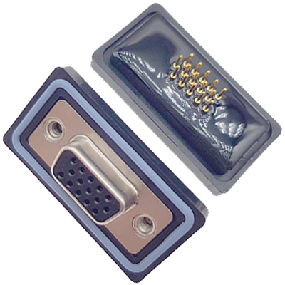 HDD15P母頭180度插板式高密度防水車針 4.0mm(Z)卯釘 卯後殼 HDD15P母頭180度插板式高密度防水車針 4.0mm(Z)卯釘 卯後殼